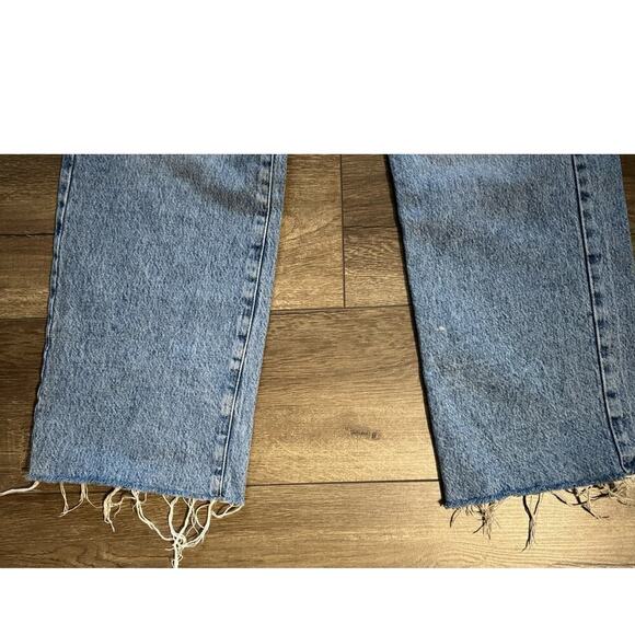 Garage Denim Wide Leg Distressed Ripped Jeans Size 3/ 26 - Picture 2 of 7